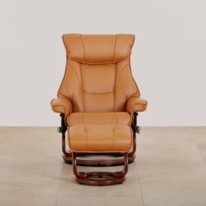 Helios Quincy Fabric 1-Seater Recliner - Brown