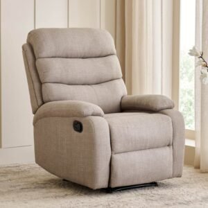 Helios Quincy Fabric 1-Seater Recliner - Beige