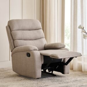 Helios Quincy Fabric 1-Seater Recliner - Beige