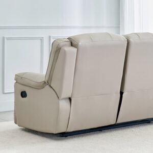  Fabric 2-seater rocking recliner - Grey