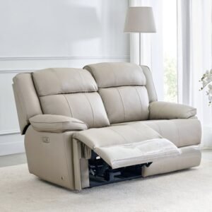 Torino Faux Leather 2-Seater Electric Recliner - Grey