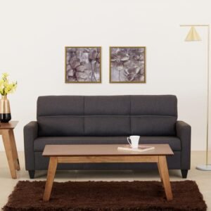 Helios Clary Nxt Fabric 3-Seater Sofa - Brown