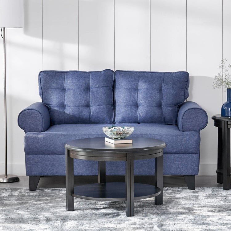 Helios California Fabric 2-Seater Sofa - Blue