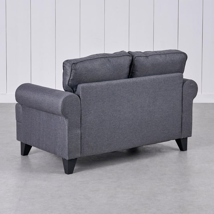 Helios California Fabric 2-Seater Sofa - Grey