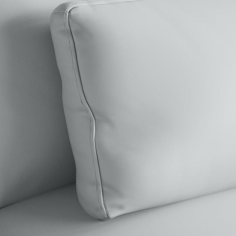 Alpine Half Leather 2-Seater Sofa - Grey - Image 6