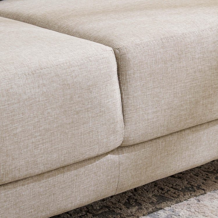 Berry Fabric 3-Seater Sofa - Beige - Image 6
