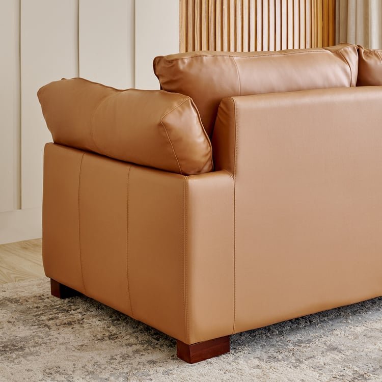 Sorrento NXT Half Leather 3-Seater Sofa - Tan - Image 5