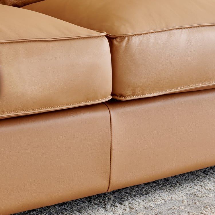 Sorrento NXT Half Leather 3-Seater Sofa - Tan - Image 7