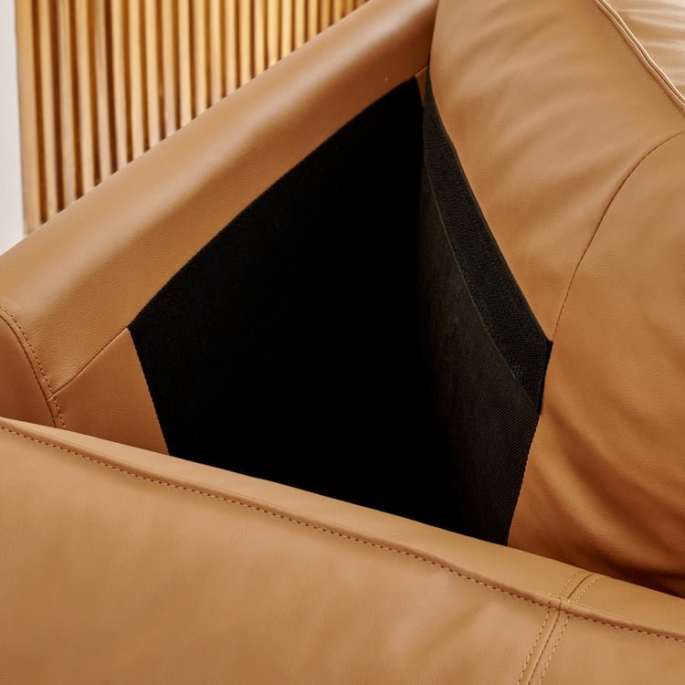 Sorrento NXT Half Leather 3-Seater Sofa - Tan - Image 8