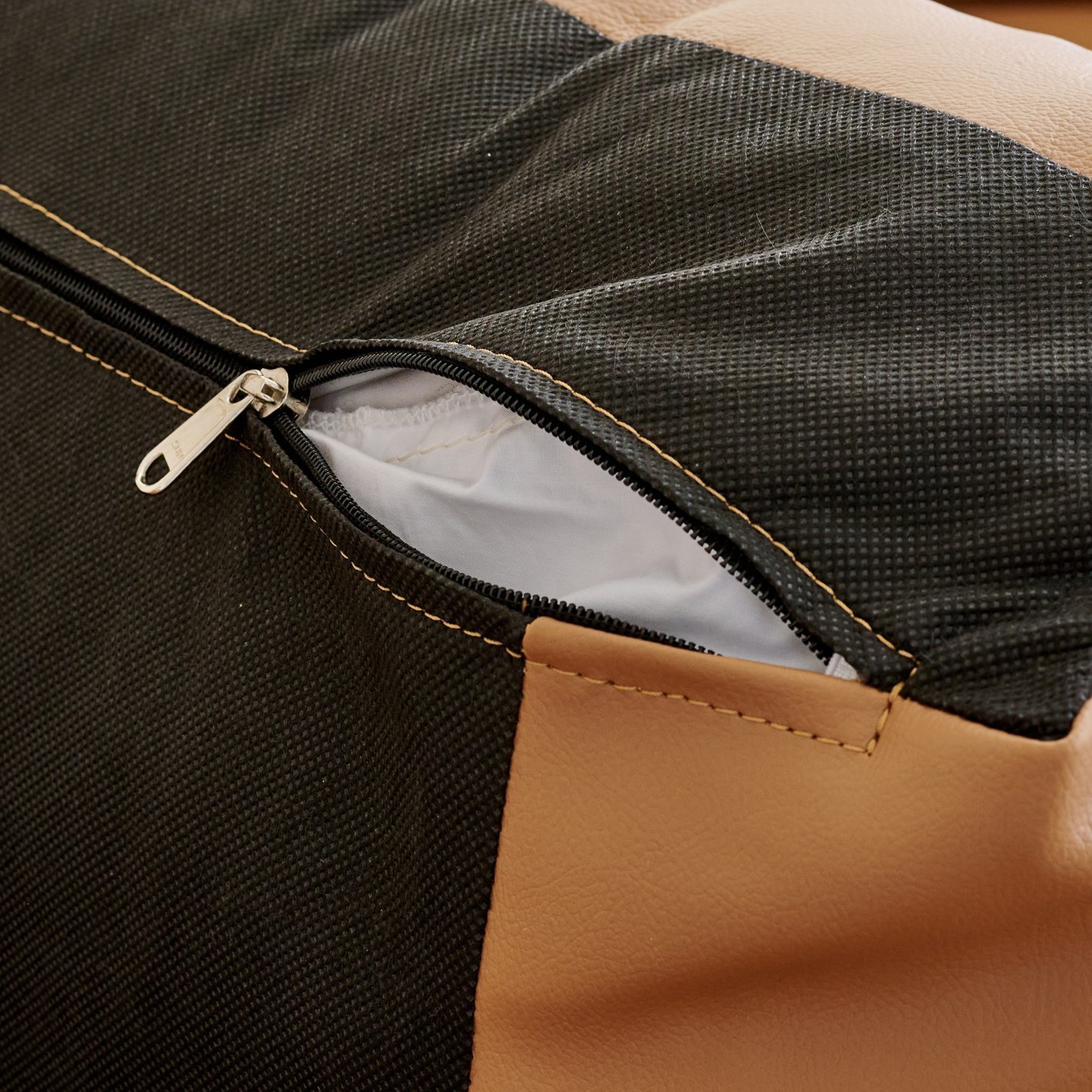 Sorrento NXT Half Leather 3-Seater Sofa - Tan - Image 9