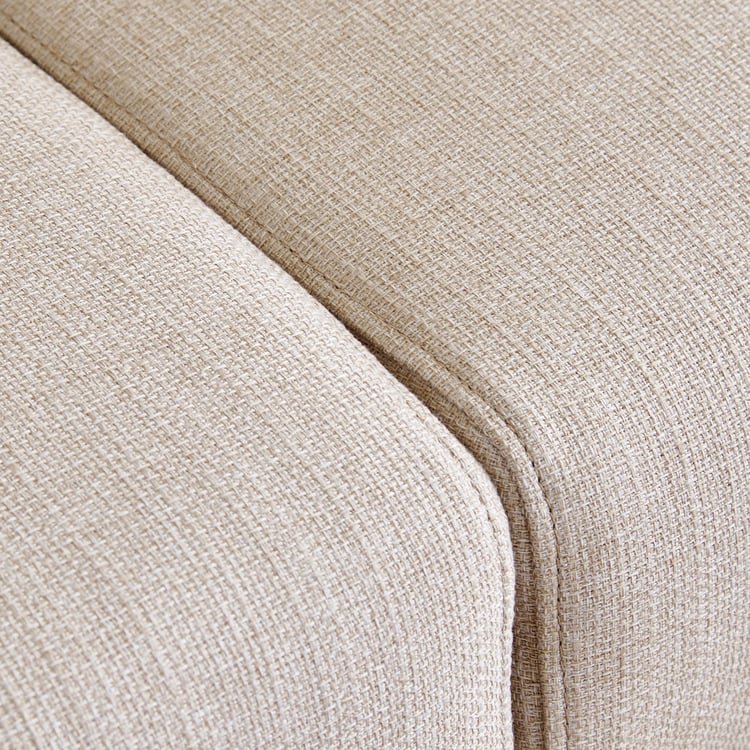 Halifax Fabric 2-Seater Sofa with Cushions - Beige