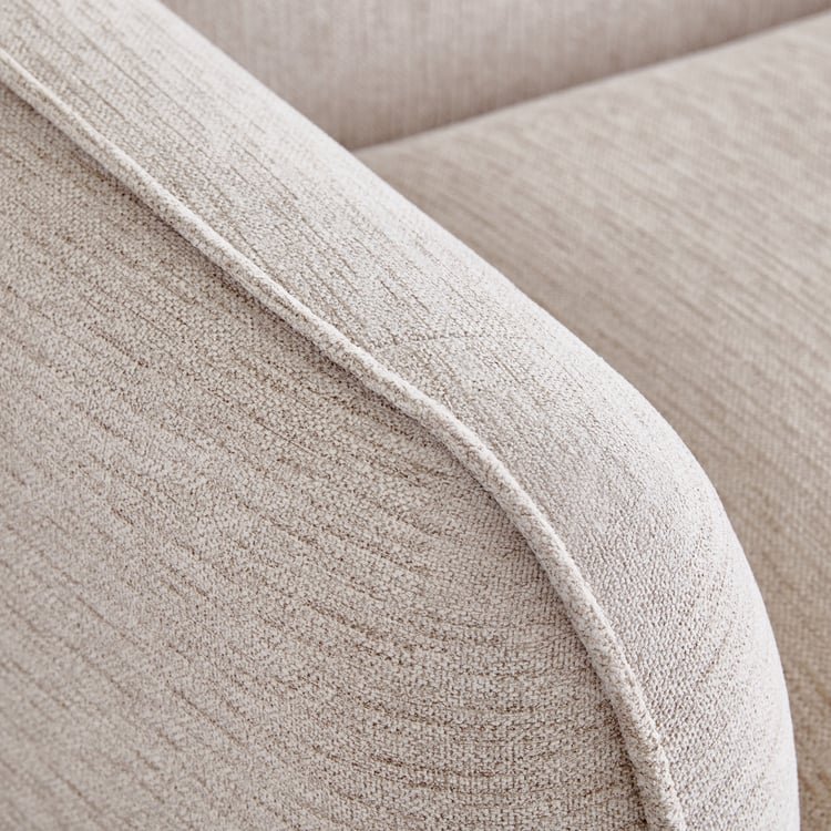 Morrison Fabric 3-Seater Sofa - Beige