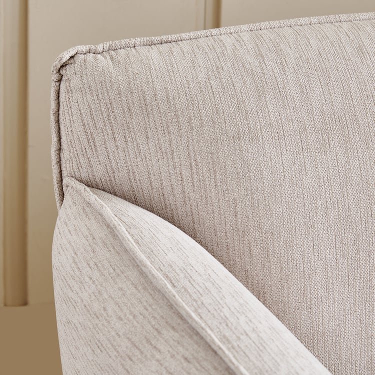 Morrison Fabric 3-Seater Sofa - Beige