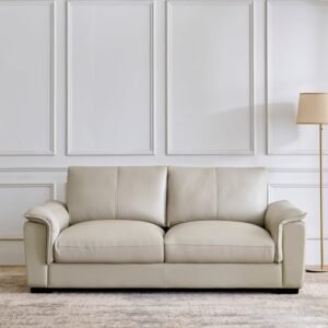 Magna NXT Half Leather 3-Seater Sofa - Grey