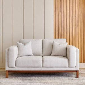 Lansbury NXT Fabric 2-Seater Sofa with Cushions - Beige