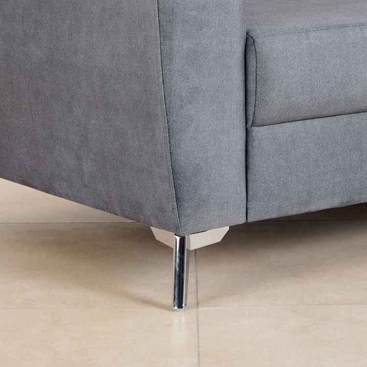 Helios Vive Fabric 2-Seater Sofa - Grey - Image 8