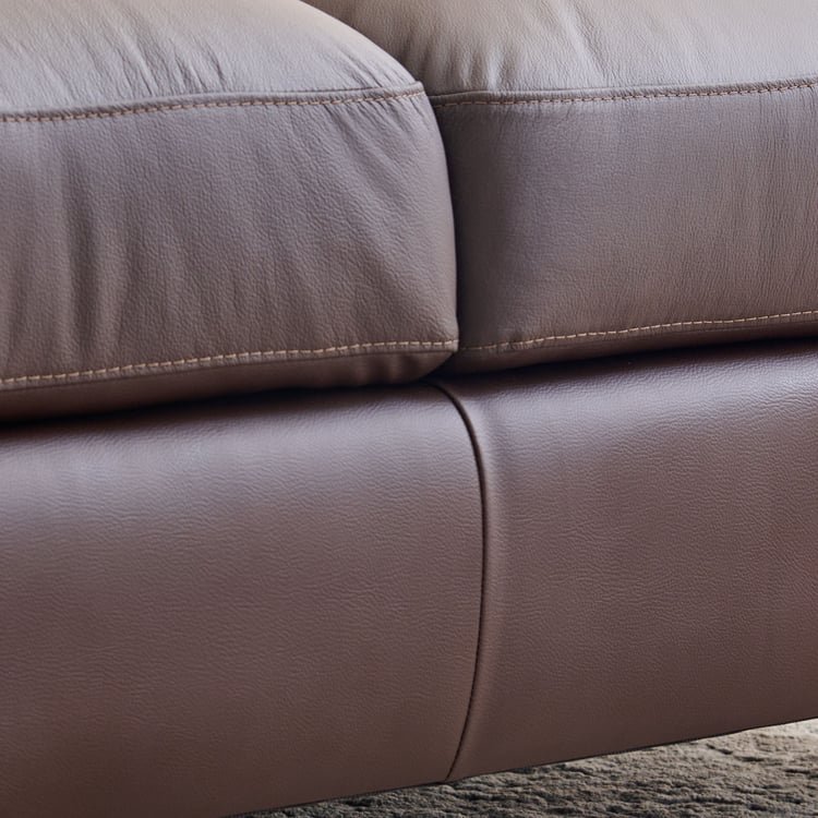 Winchester NXT Half Leather 2-Seater Sofa - Brown - Image 2
