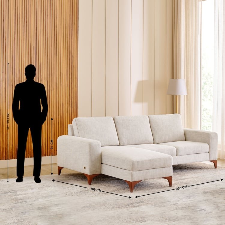 Quebec Fabric 3-Seater Sofa