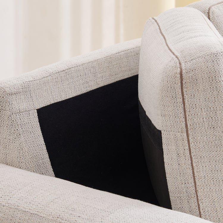 Quebec NXT Fabric 3-Seater Sofa - Beige - Image 6