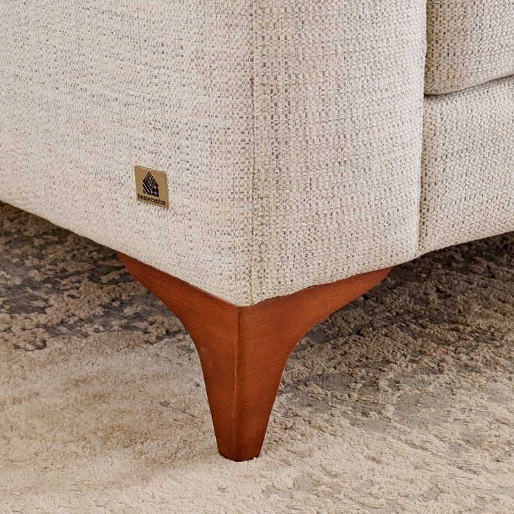 Quebec Fabric 3-Seater Sofa with Right Chaise - Beige - Image 10