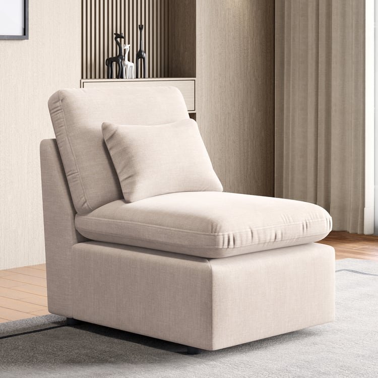 Nolan Fabric 1-Seater Sofa - Beige