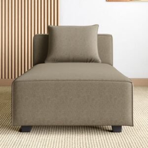 Helios Brigade 1-Seater Sofa with Cushion - Brown