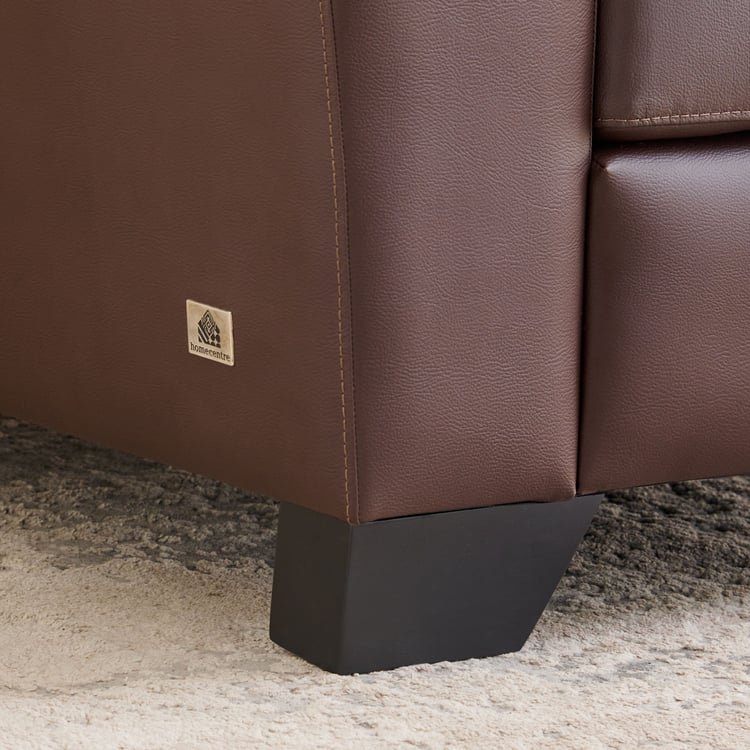 Winchester NXT Half Leather 1-Seater Sofa - Brown