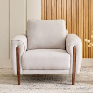 Halifax Fabric 1-Seater Sofa - Beige