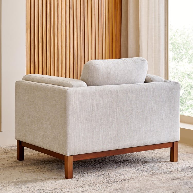 Lansbury NXT Fabric 1-Seater Sofa with Cushions - Beige