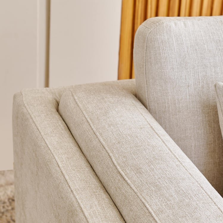 Lansbury NXT Fabric 1-Seater Sofa with Cushions - Beige