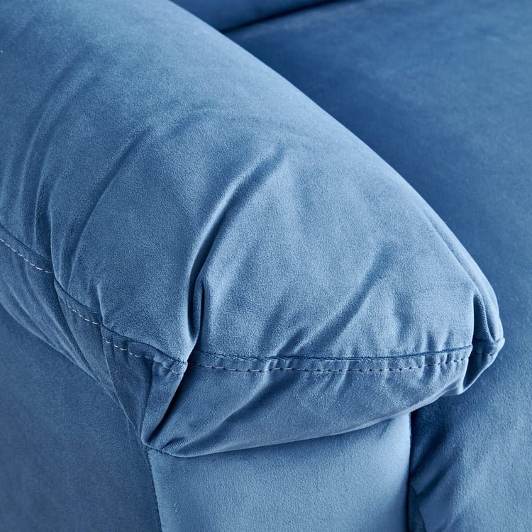 Mojo NXT Velvet 1-Seater Sofa - Blue