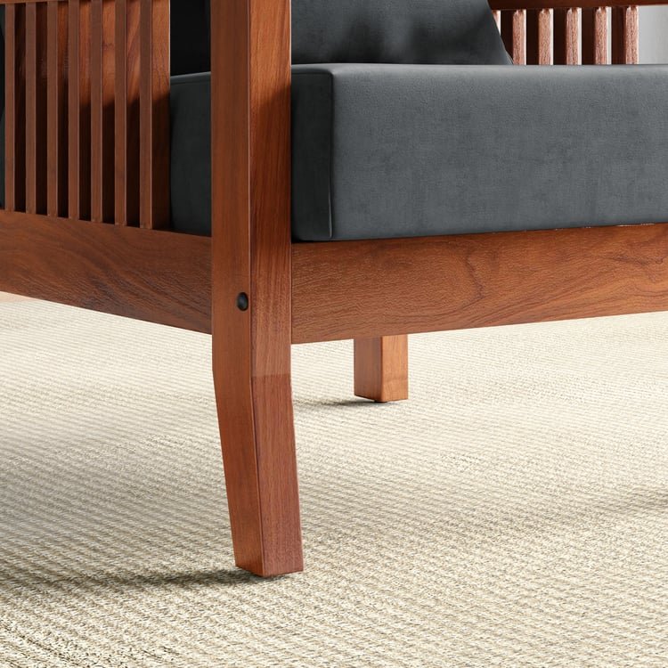 Abby Velvet 1-Seater Sofa with Cushion - Customized Furniture - Image 14