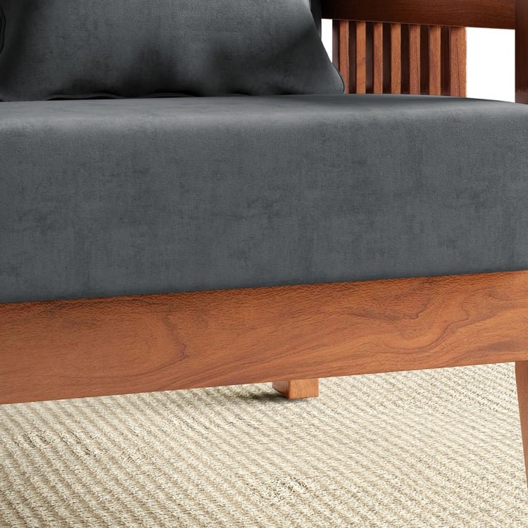 Abby Velvet 1-Seater Sofa with Cushion - Customized Furniture - Image 13