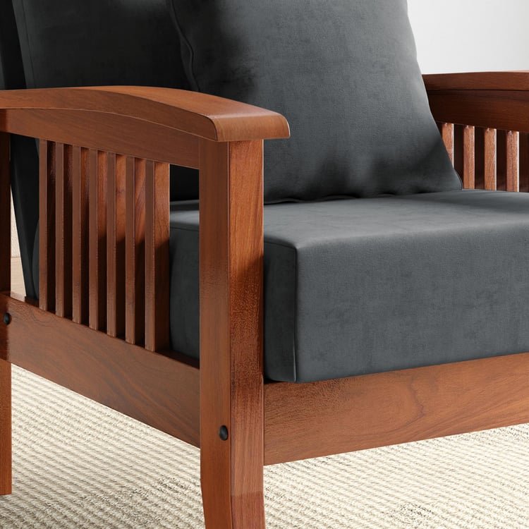 Abby Velvet 1-Seater Sofa with Cushion - Customized Furniture - Image 12