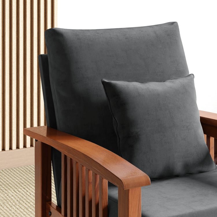 Abby Velvet 1-Seater Sofa with Cushion - Customized Furniture - Image 11