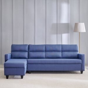 1000011220783-1000011220664_02-2100 Helios Clary Fabric 3-Seater Left Corner Sofa with Chaise - Blue