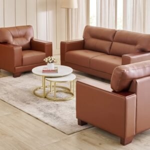 Sofa Set – Walter Half Leather 3+1+1 Seater