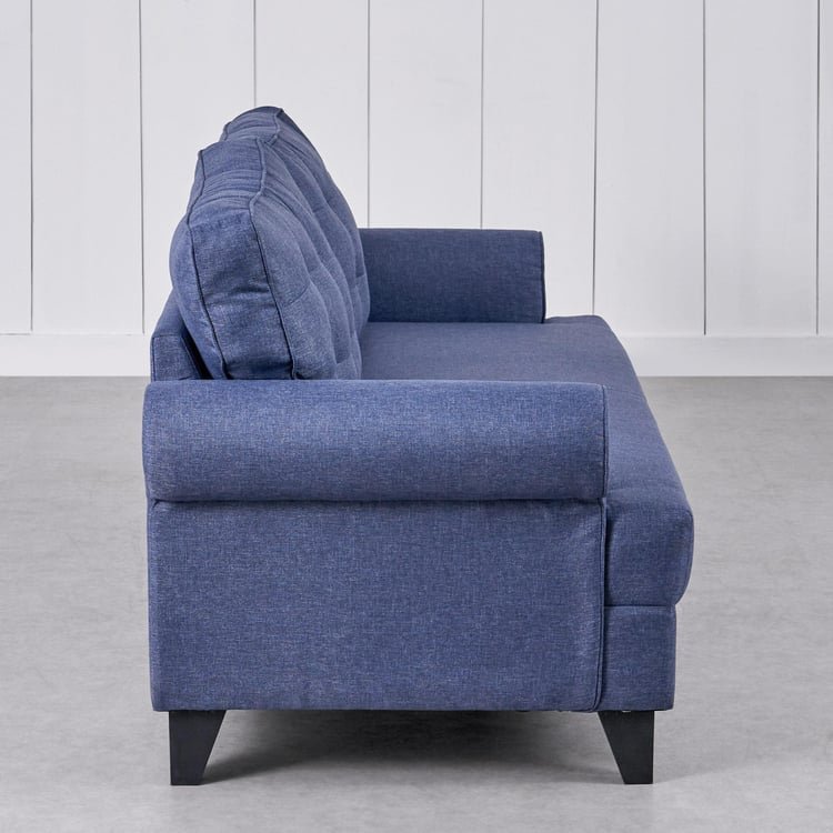 Helios California Fabric 3+1+1 Seater Sofa Set - Blue - Image 2