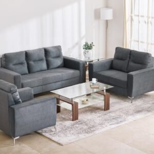 1000012978246-1000012978246-0803_01-2100 Helios Vive Fabric 3+2+1 Sofa Set | Stylish & Durable