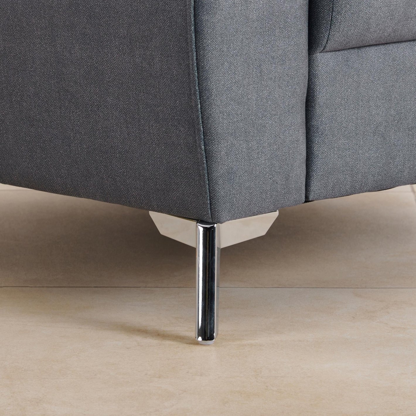 Helios Vive Fabric 3+2+1 Seater Sofa Set - Grey - Image 8