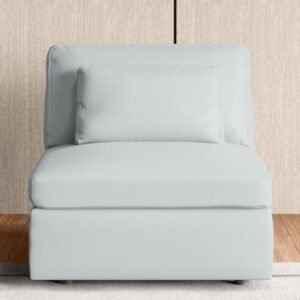 Alpine Half Leather 1-Seater Sofa - Grey