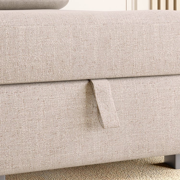 Wells Fabric Chaise - Beige