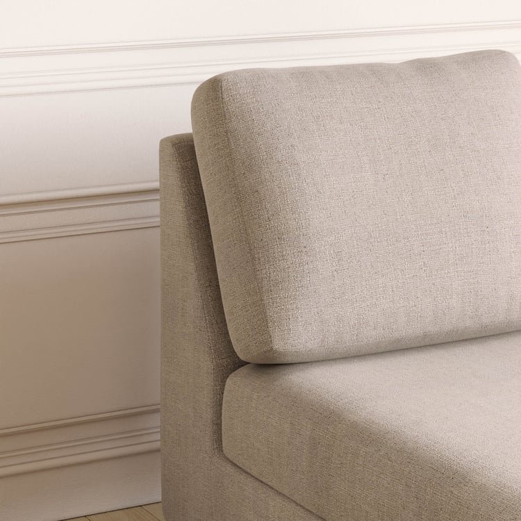 Wells Fabric Chaise - Beige