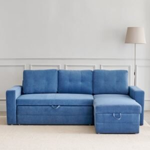 Sofa Cum Bed – Helios Woodland Fabric 2-Seater Storage Sofa Cum Bed