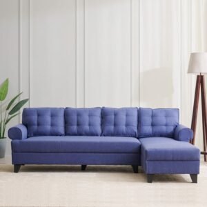 1000014149837-1000014149837-3107_02-2100 Helios California Fabric 3-Seater Corner Sofa with Right Chaise - Blue