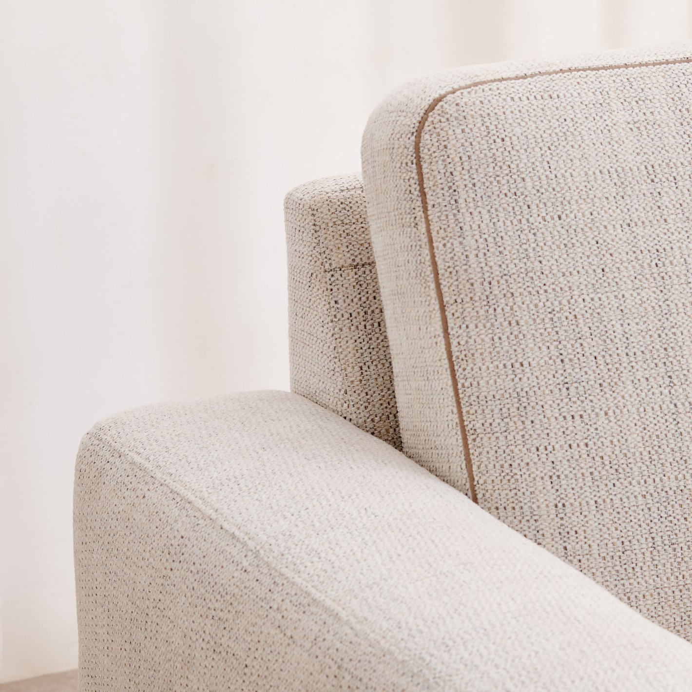 Quebec NXT Fabric 3+1+1 Seater Sofa Set - Beige - Image 8