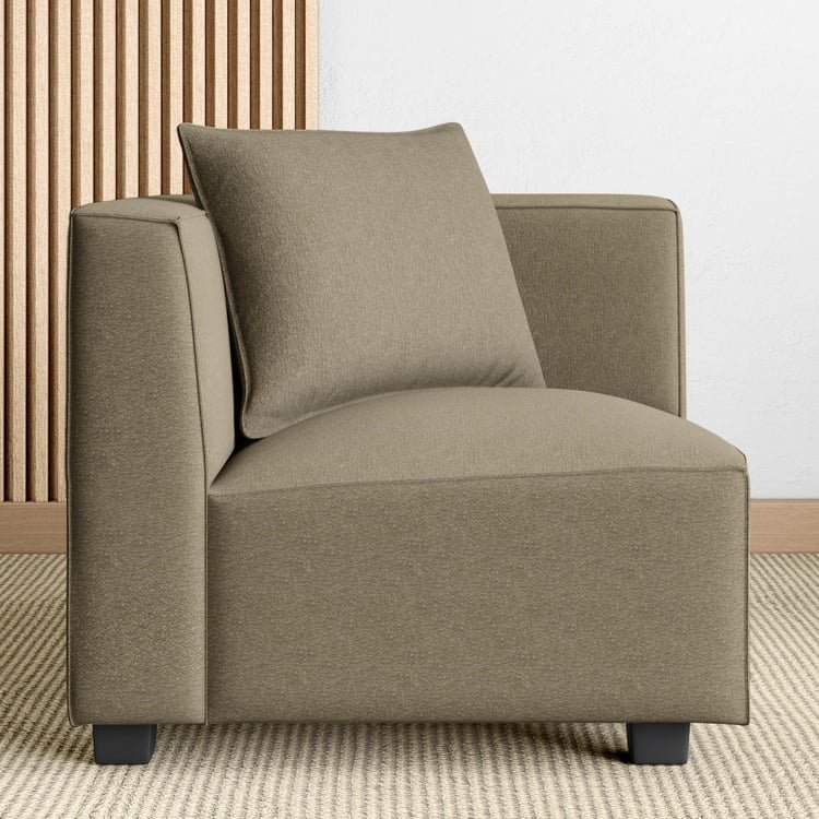 Helios Brigade Fabric Corner Sofa – 1-Seater Wedge