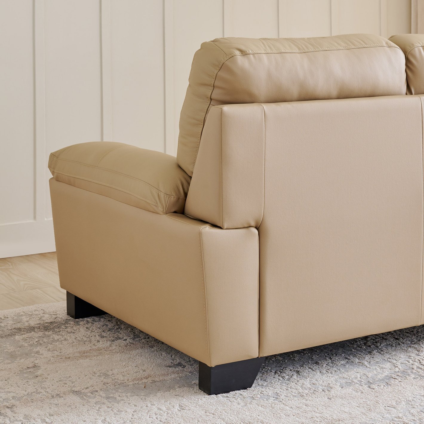 Winchester NXT Half Leather 3+1+1 Seater Sofa Set - Beige - Image 11