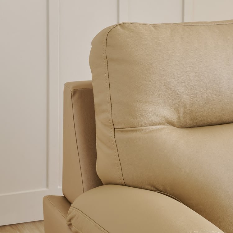 Winchester NXT Half Leather 3+1+1 Seater Sofa Set - Beige - Image 5