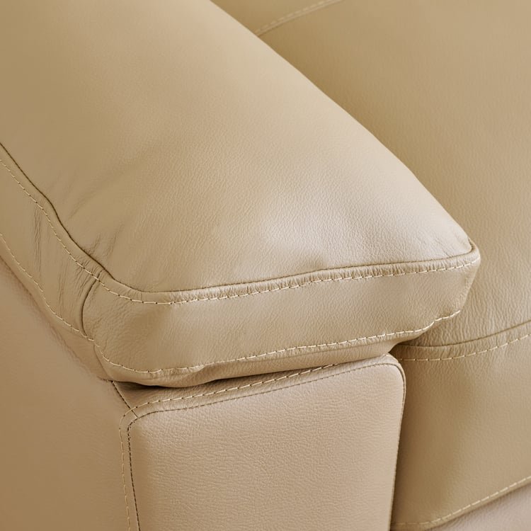 Winchester NXT Half Leather 3+1+1 Seater Sofa Set - Beige - Image 6